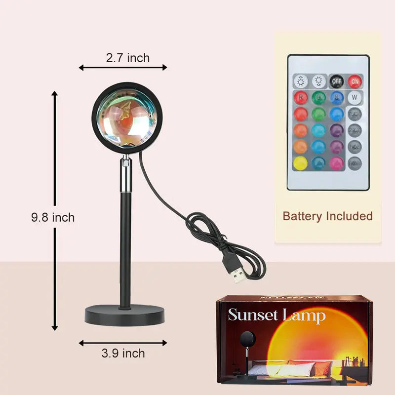 🌅✨ Bring the Sunset Home – Upgraded Sunset Lamp Projector for Stunning Golden-Hour Ambience🌙