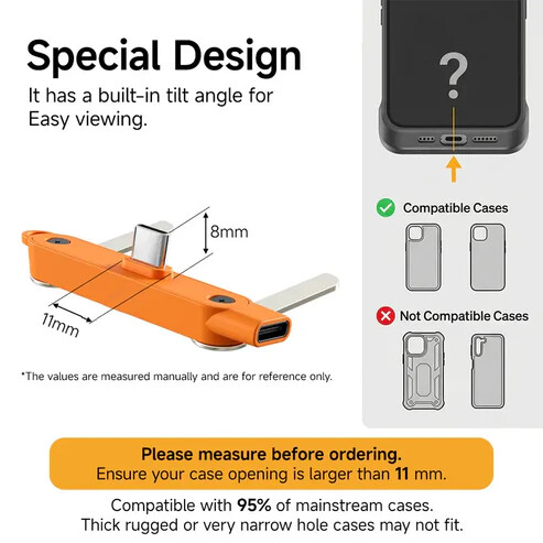 ⚡🔌 Type-C Fast Charging Cable with Detachable Stand 📱✨