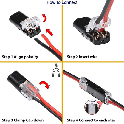 🔥🔥Double - Wire Plug-in Connector With Locking Buckle