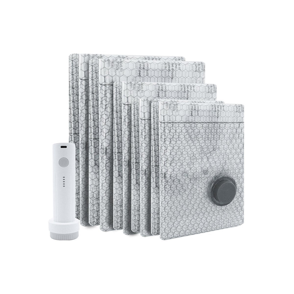 🔥 Cordless Travel Vacuum Bag Set