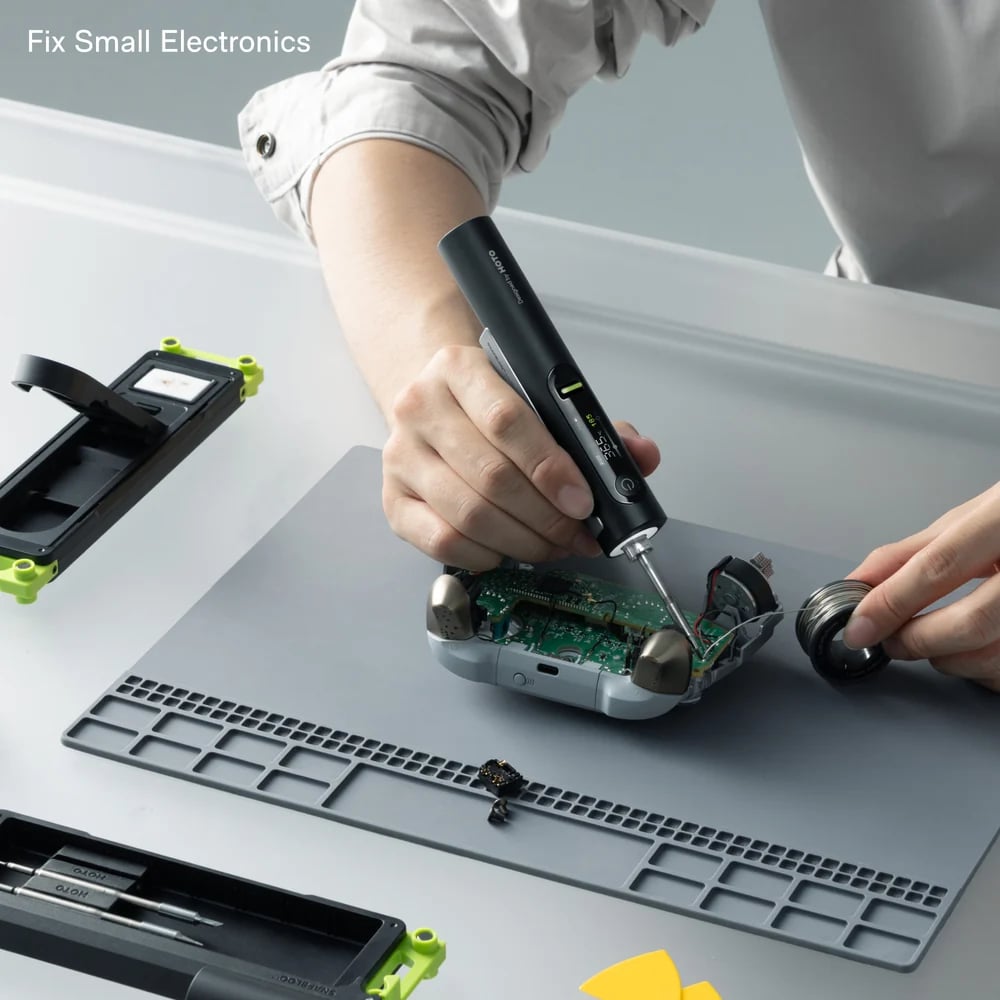 💯Cordless Soldering Iron Set – 3-Second Heat-Up to 400°F, 140W Plugged In / 60W Cordless, Smart PID Control, C245 Tips, USB-C & Power Bank Compatible