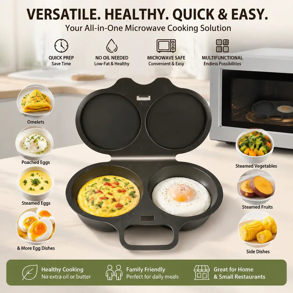 🔥🍳 Microwave Omelette Maker – BPA-Free Non-Stick Egg Cooker for Quick & Easy Breakfasts