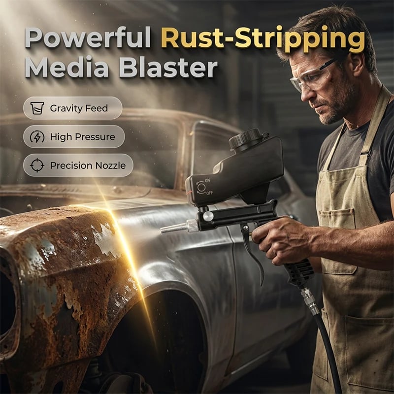 🔫⚙️ Handheld Pneumatic Sandblasting Gun ✨
