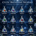 Birthstone Celtic Knot Necklace for Women