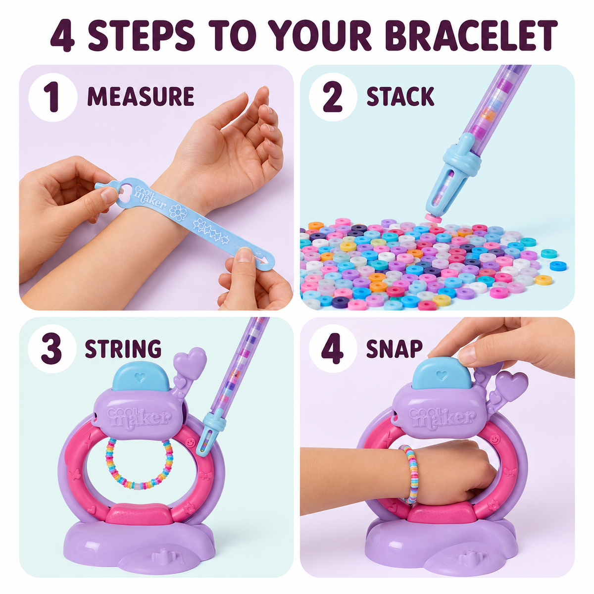 📿 Cool Maker Bracelet Maker with Bead Accessory Pack 🌈✨