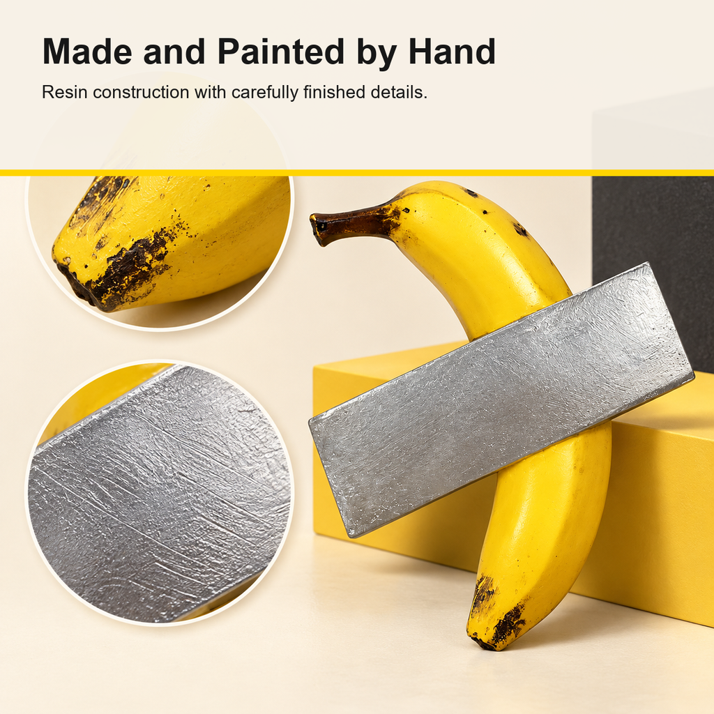🍌✨ Duct Tape Banana Wall Sculpture – Handmade Resin Wall Decor 🎨