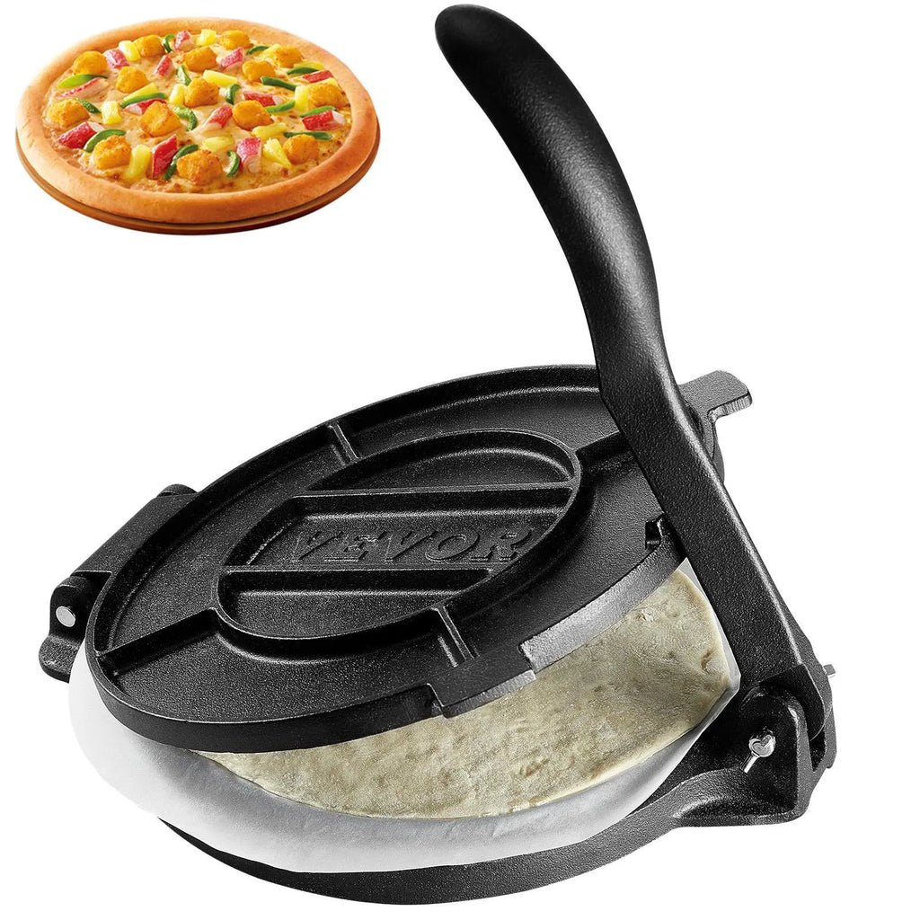 🍕🥞10-inch tortilla press—suitable for making tortillas, pita bread, flatbreads, and pancakes.