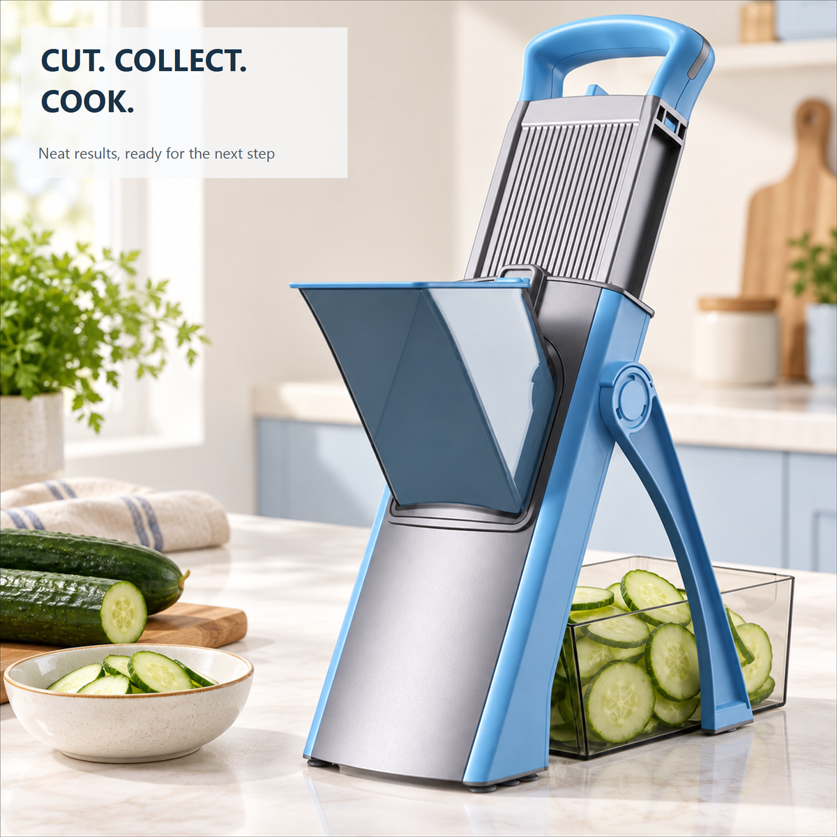 🥕🔪 sohochic Safe Mandoline Slicer Plus – Adjustable Vegetable Chopper & Fries Cutter ✨🔪