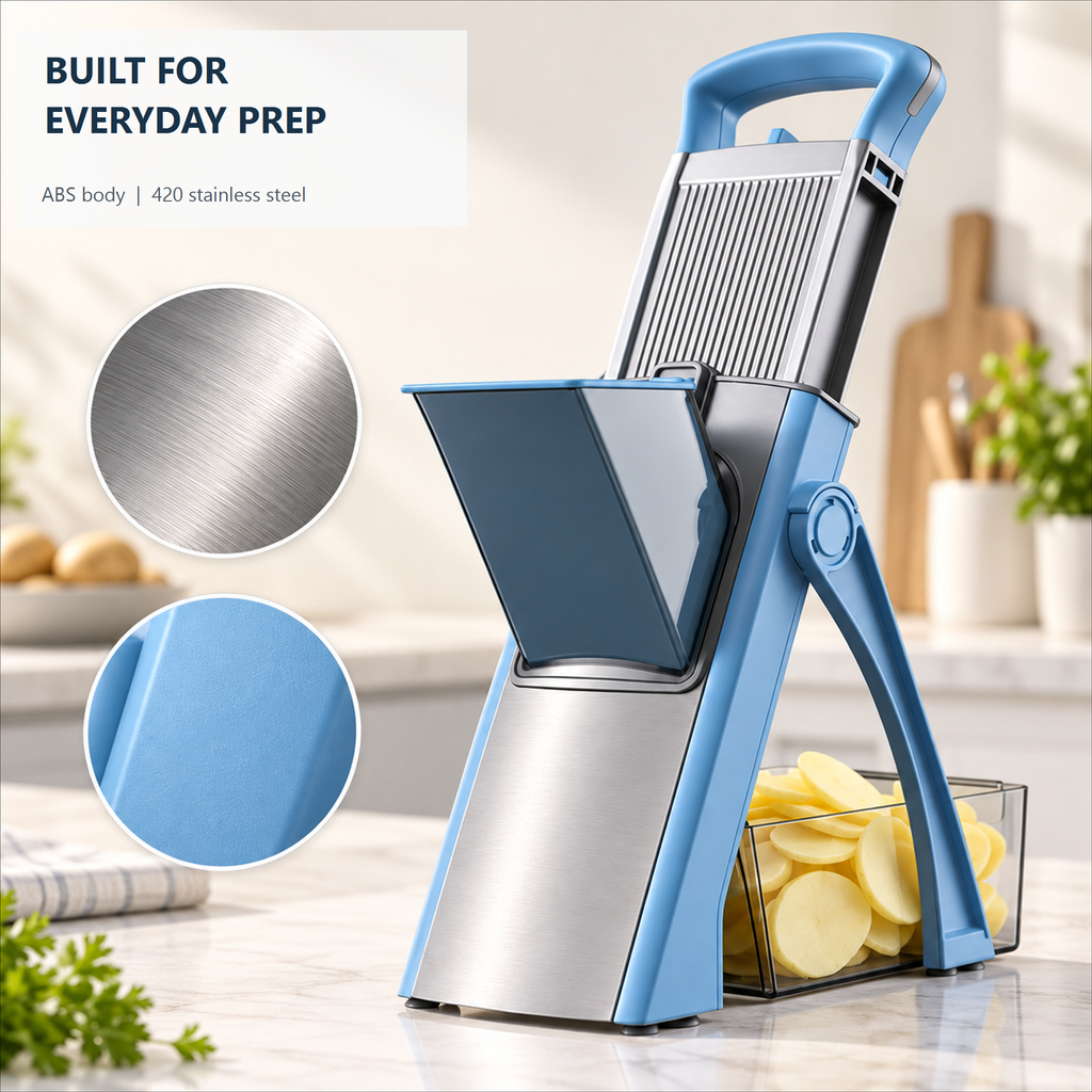🥕🔪 sohochic Safe Mandoline Slicer Plus – Adjustable Vegetable Chopper & Fries Cutter ✨🔪