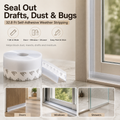 🚪16.4 Ft Door Weather Stripping Seal – Self-Adhesive Draft Stopper for Doors & Windows