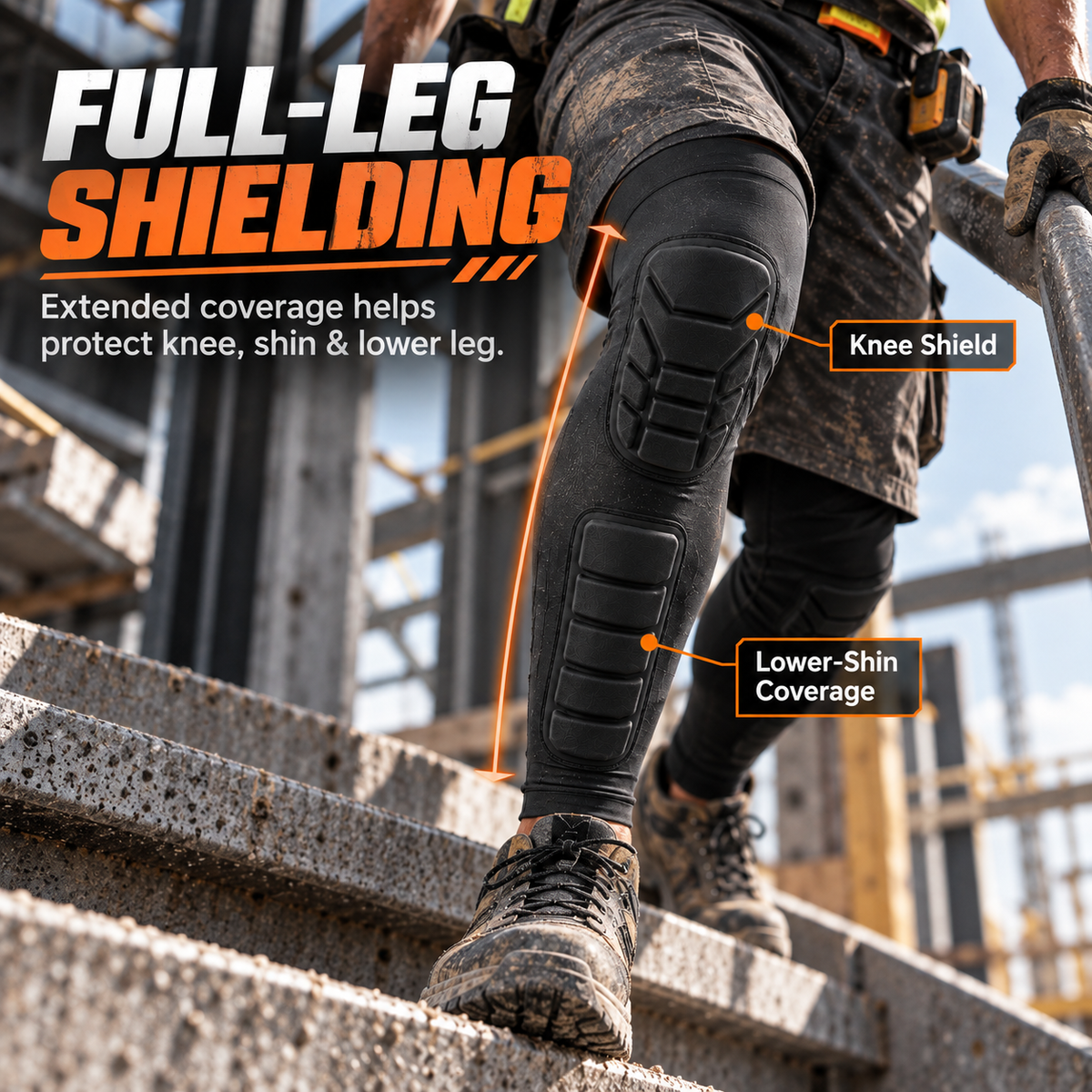 Pro Honeycomb Anti-Collision Full-Leg Compression Guard 🛡️🛡️