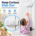 Childproof Door Lock – Easy Snap-On Child Safety Lock