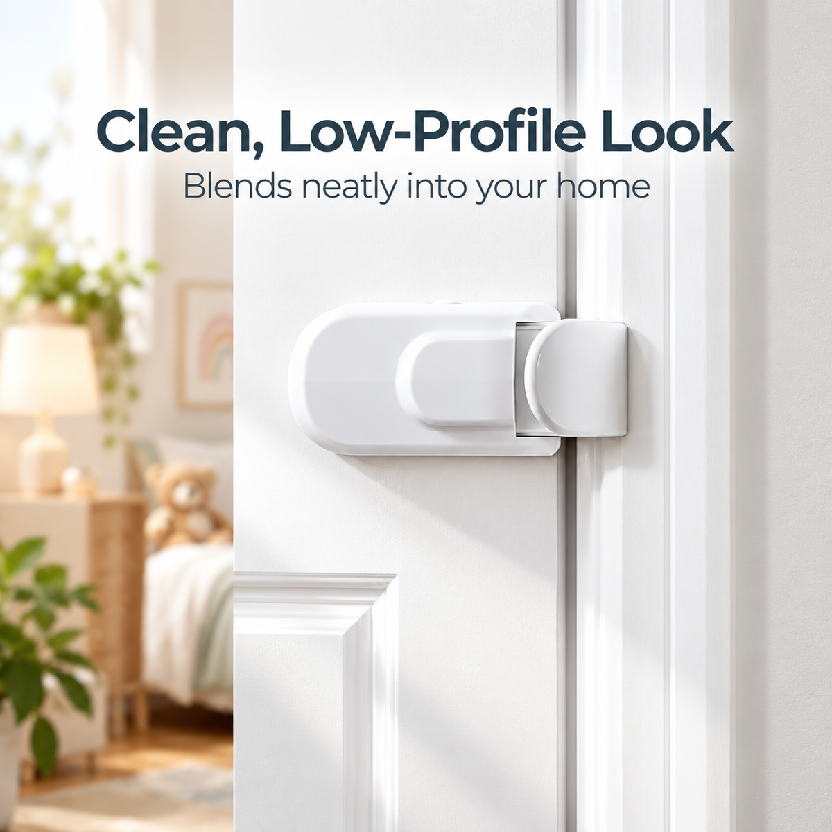 Childproof Door Lock – Easy Snap-On Child Safety Lock