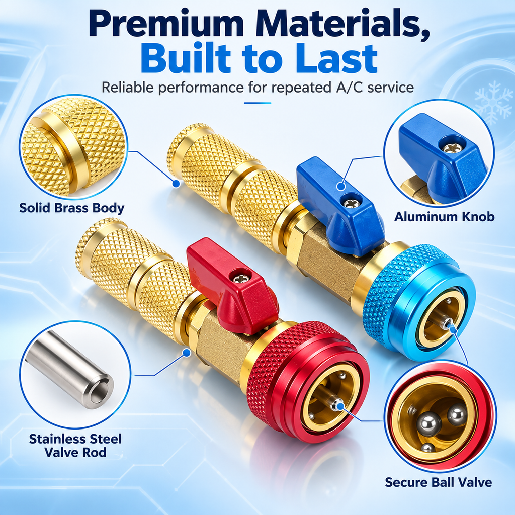 🔥✨Professional AC Valve Core Remover & Installer Kit