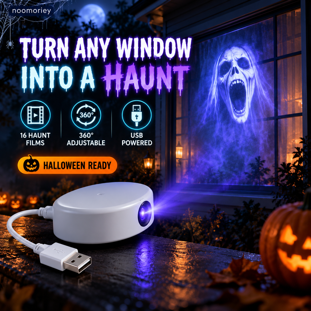 👻🎃 Halloween Ghost Window Projector – Spooky Effects for Home & Car ✨