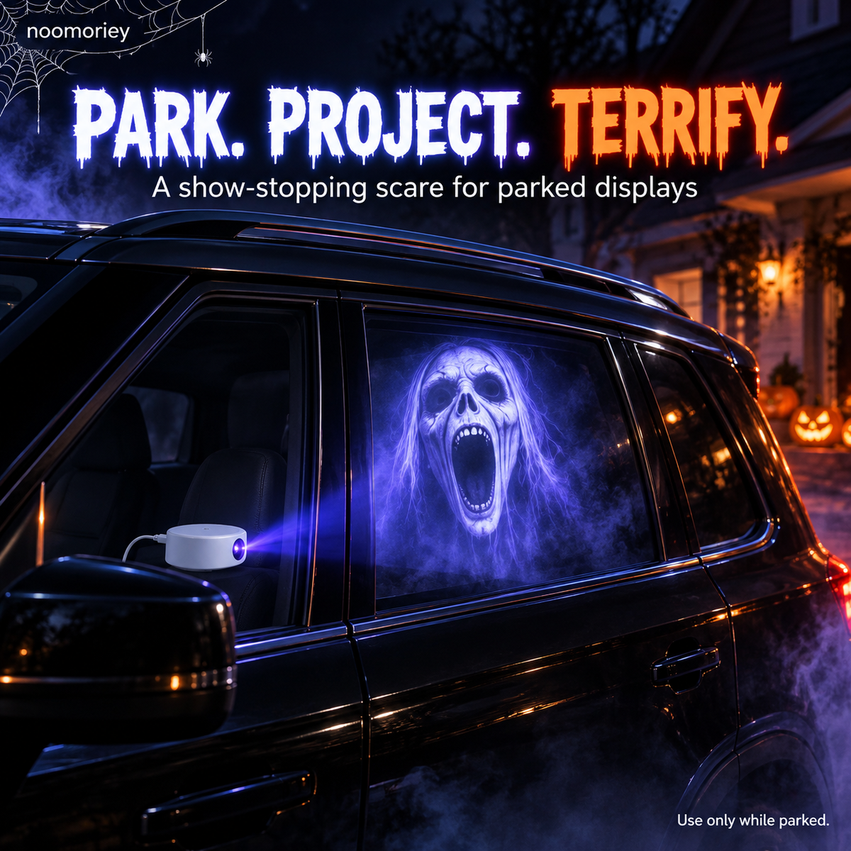 👻🎃 Halloween Ghost Window Projector – Spooky Effects for Home & Car ✨