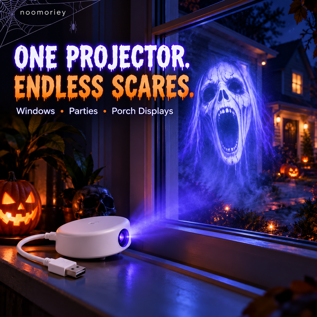 👻🎃 Halloween Ghost Window Projector – Spooky Effects for Home & Car ✨