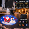 🎄Christmas Magic Car Door Projector🎅– 6 Festive Projection Slides✨
