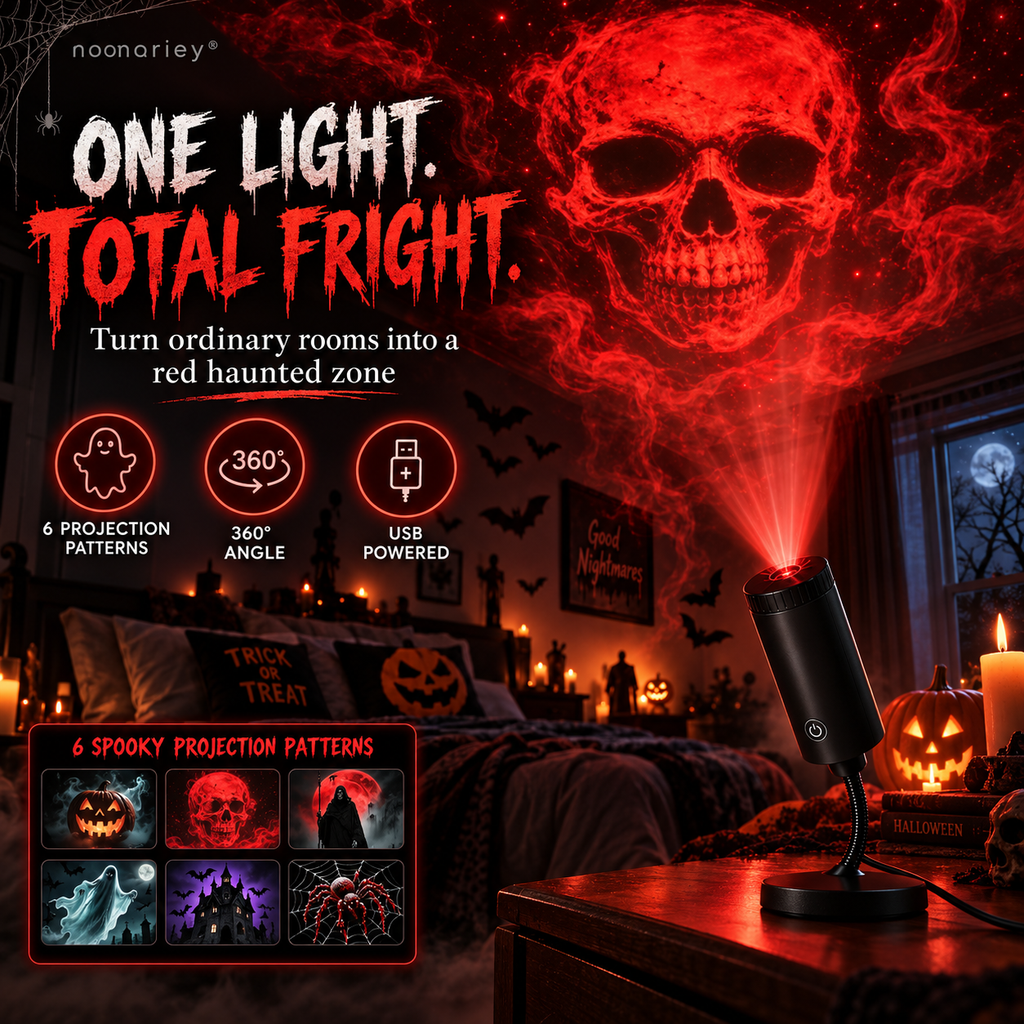 🎃👻 HD Halloween Scene Projector – 6 Spooky HD Projections, Pick Your Perfect Display ✨