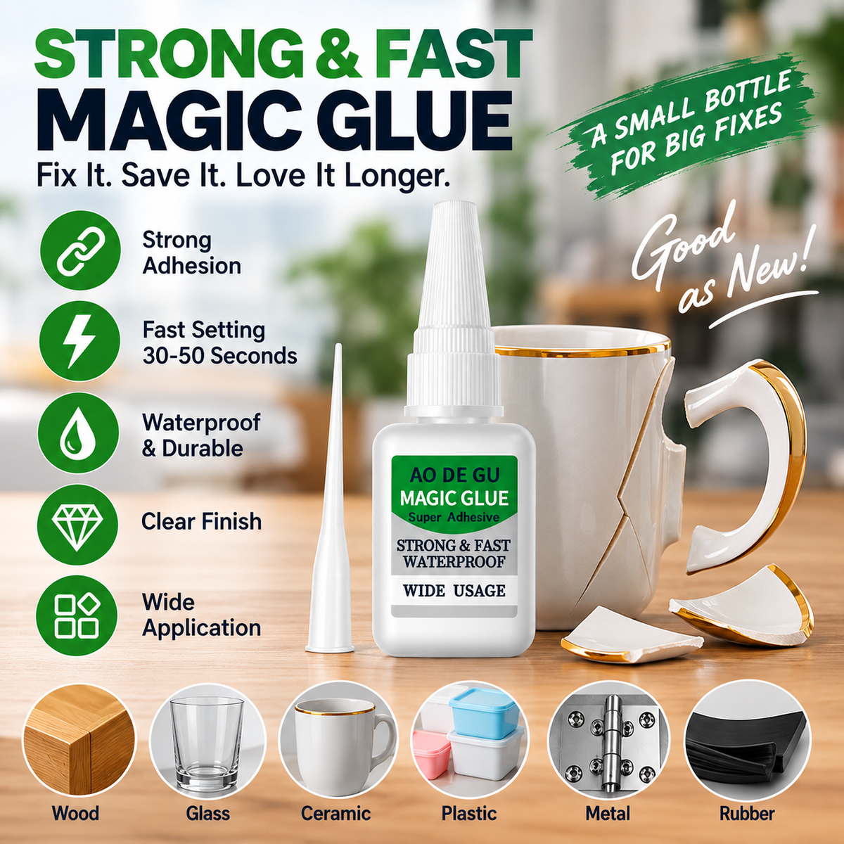 2PCS Fast-Setting Super Glue🛠️🛠️