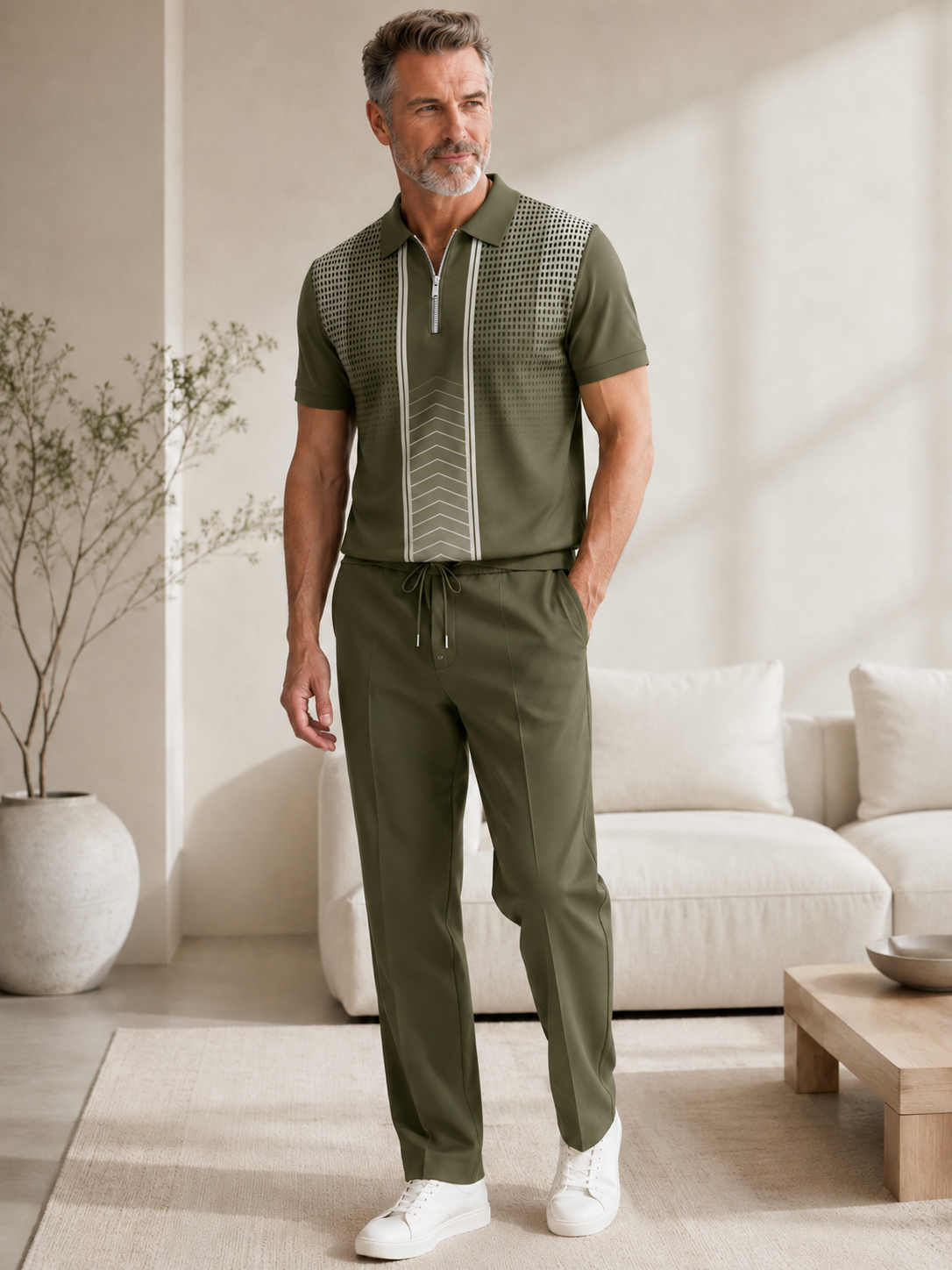 🌅 Men's 2-Piece Casual Suit Set