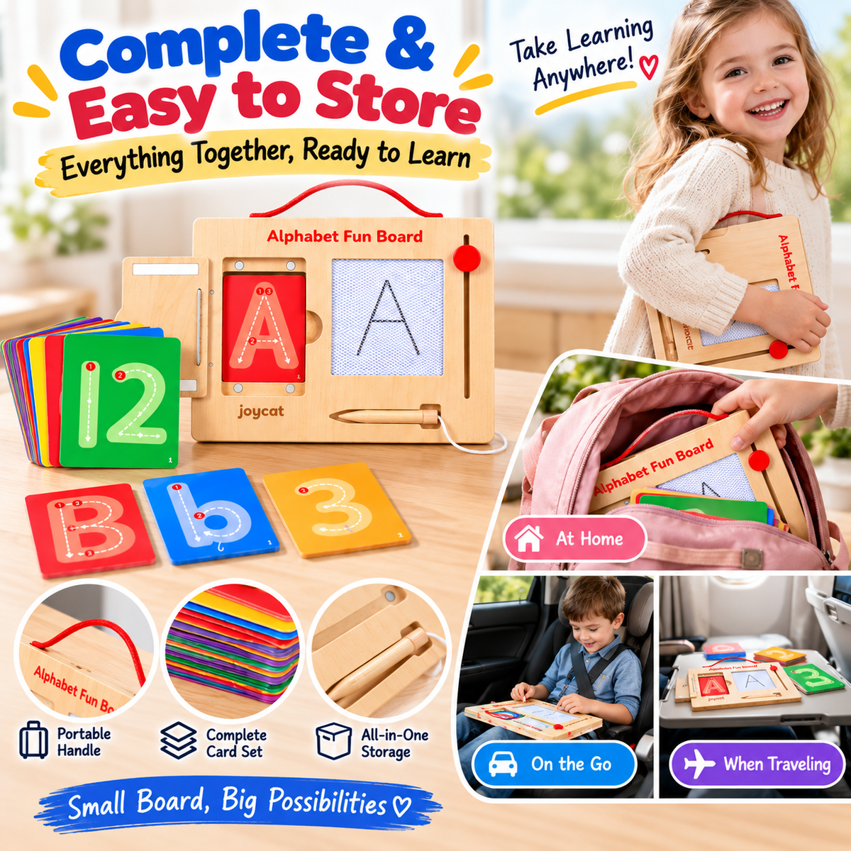 ✍️Wooden Alphabet & Number Tracing Board for Kids