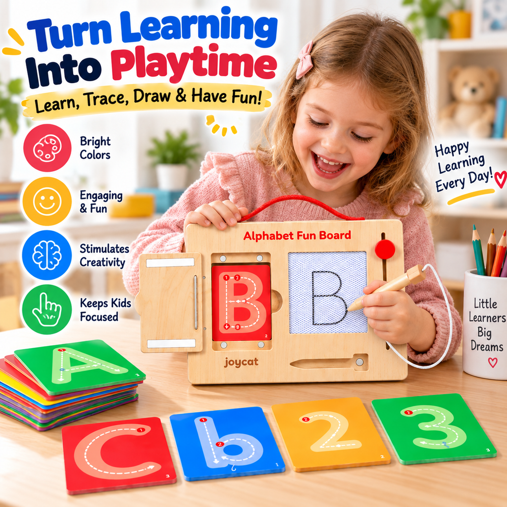 ✍️Wooden Alphabet & Number Tracing Board for Kids