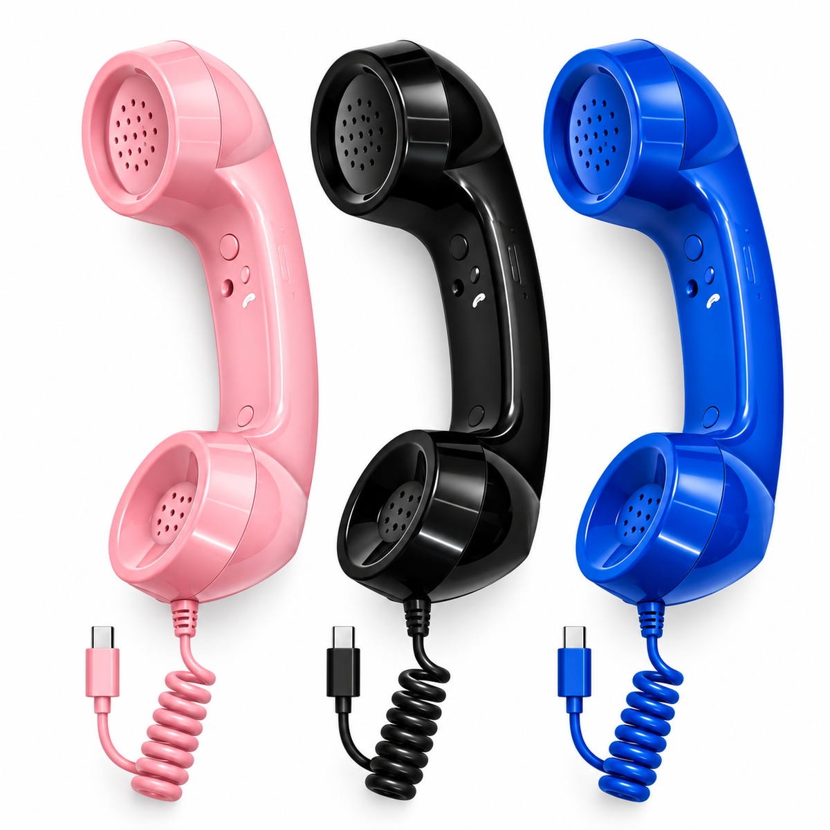 ☎️Retro Phone Handset with Type-C | Vintage Wired Receiver 📞