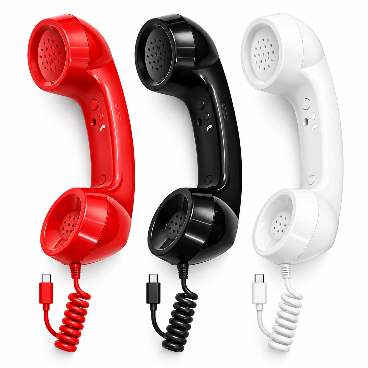 ☎️Retro Phone Handset with Type-C | Vintage Wired Receiver 📞