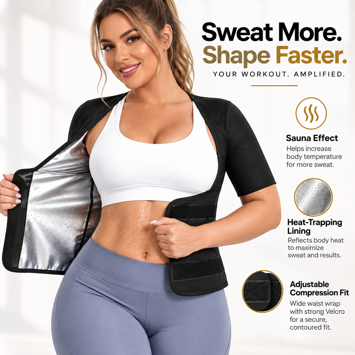 ✨ Women's Zip-Up Compression Shapewear Vest 👗💖