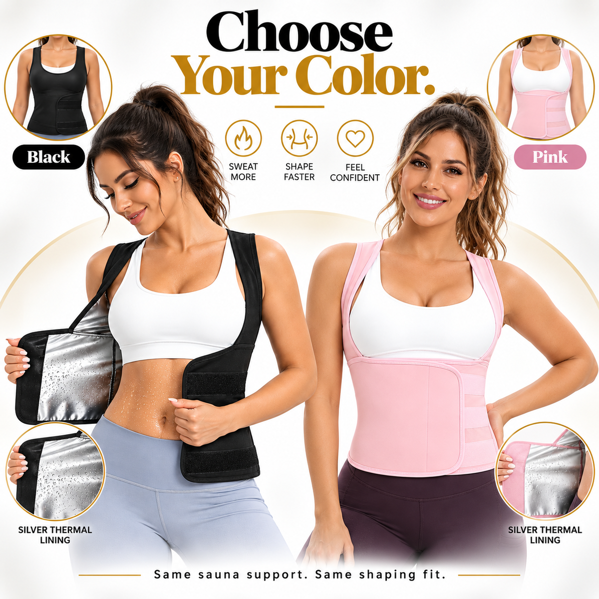 ✨ Women's Zip-Up Compression Shapewear Vest 👗💖