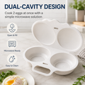 🍳 Microwave Egg Poacher – Dual-Cavity Breakfast Egg Cooker