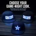 Light-Up Game Day Fan Cap – Glow Logo Flat-Brim Hat