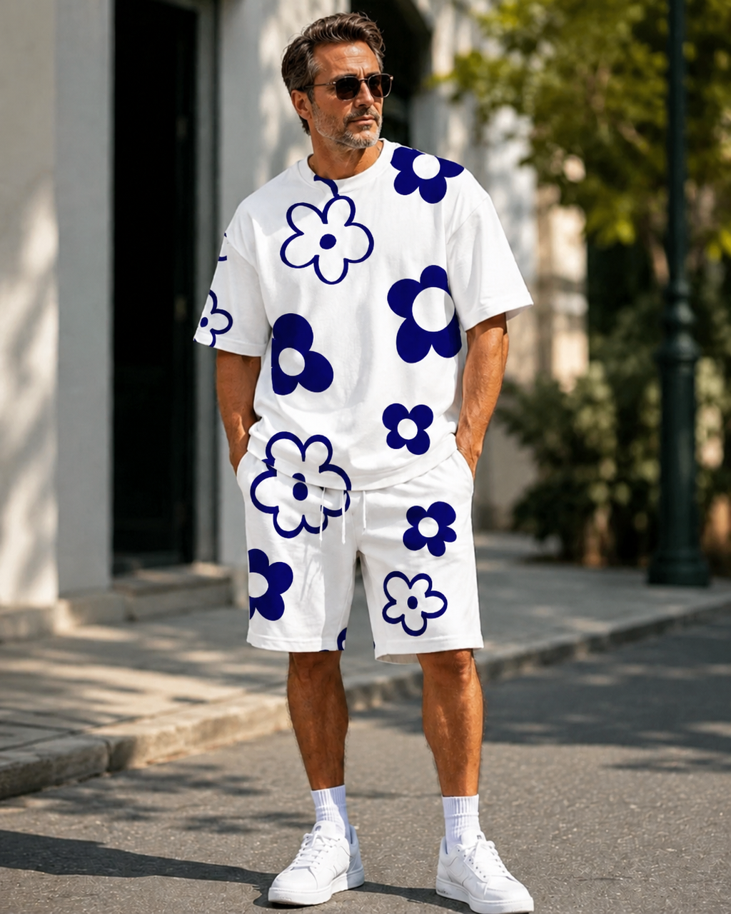 🌺 Men's Floral Print 2-Piece Summer Set