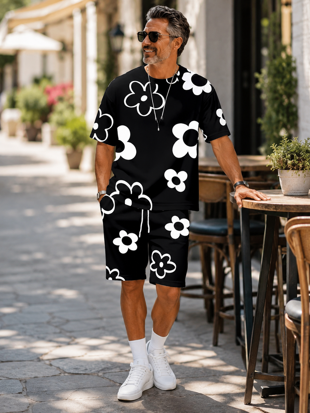 🌺 Men's Floral Print 2-Piece Summer Set