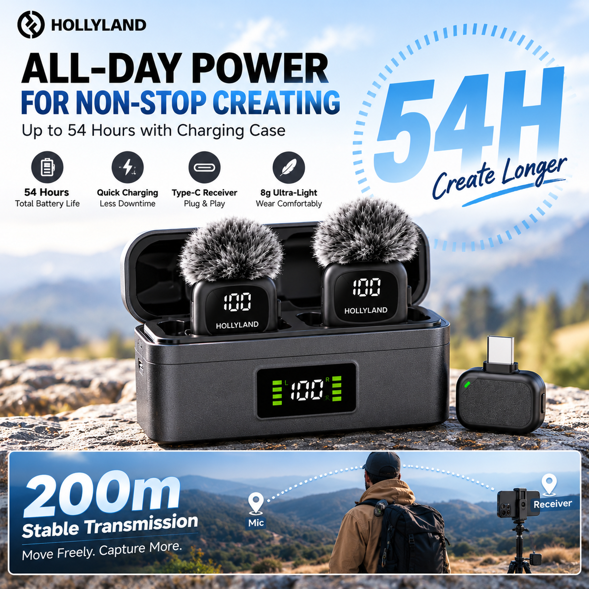 Great Gear for the New Semester! Wireless Microphone — Portable, magnetic, mini clip-on microphone for smartphones (iPhone and Android).