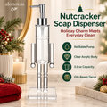 🎄 Nutcracker Soap Dispenser — Festive Holiday Bathroom Decor
