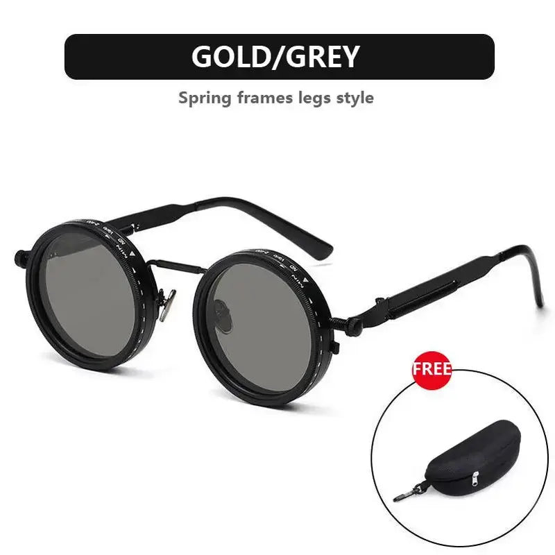 🕶️ Retro Punk Polarized Sunglasses | Adjustable Dimming UV400 Shades for Outdoor & Fishing