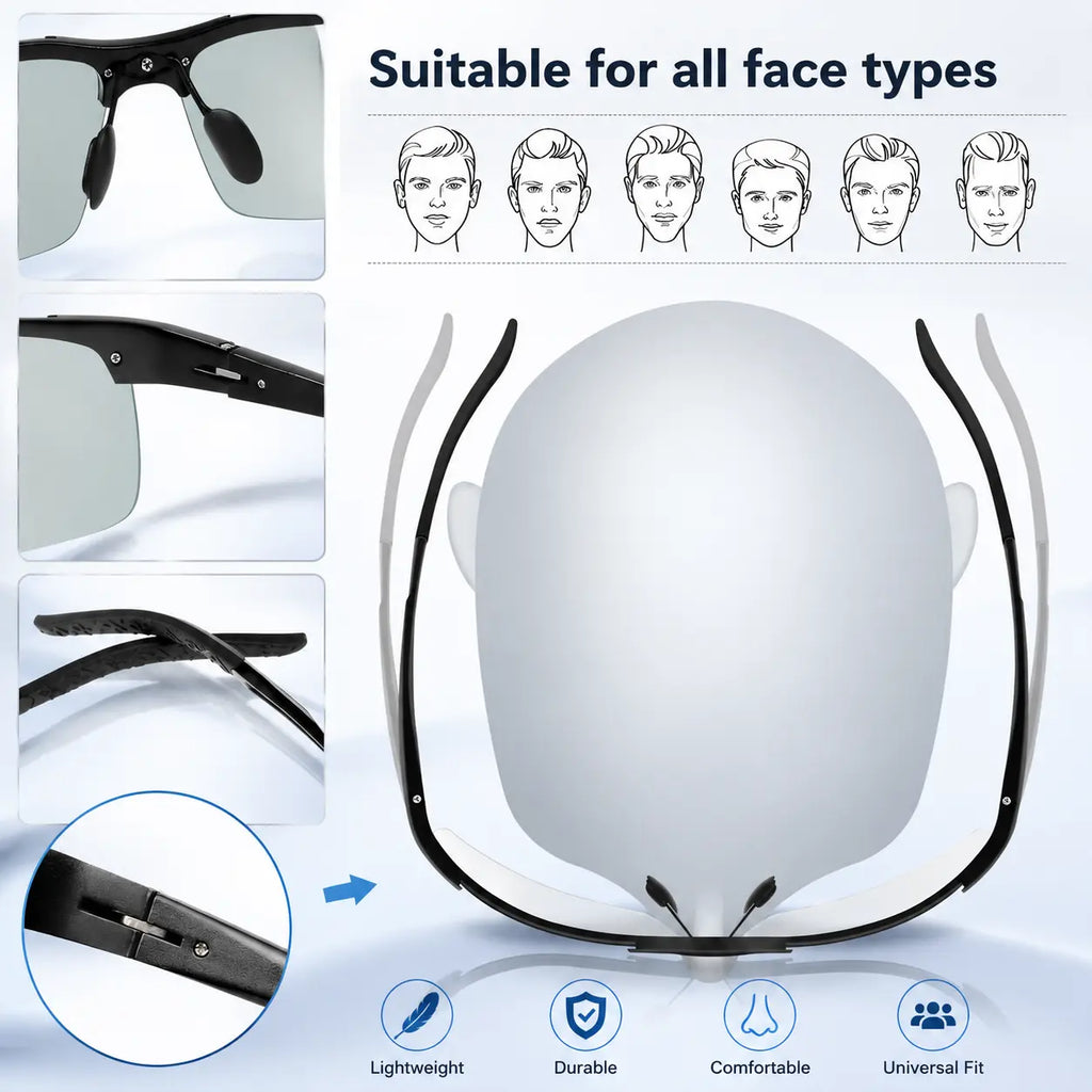 👓Summervibes Fashion Sunglasses,   Unisex Polarized UV400 Anti Blue Light Sun Glasses for Outdoor Use