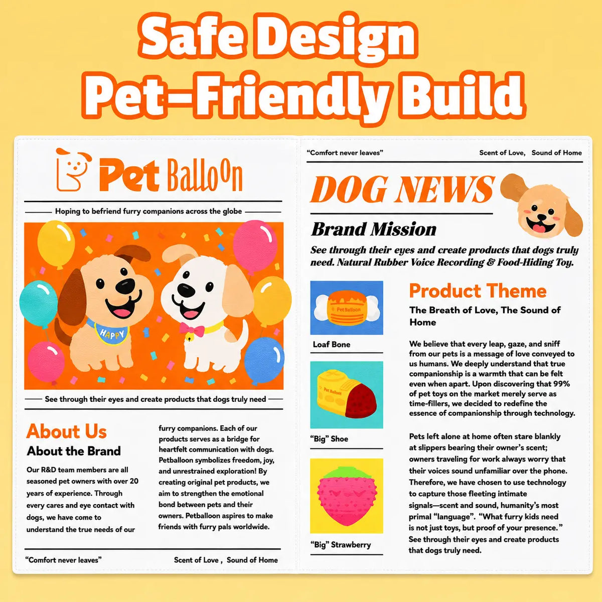 🐶 Crinkle Newspaper Dog Chew Toy, Washable Safe Teeth Cleaning Toy