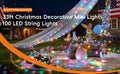 ✨38FT Fairy Lights, 100 LED Plug in Outdoor String Lights-8 Modes