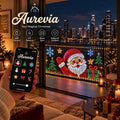 🎄💯Smart Animated Curtain Lights – App-Controlled RGB Balcony & Window Display