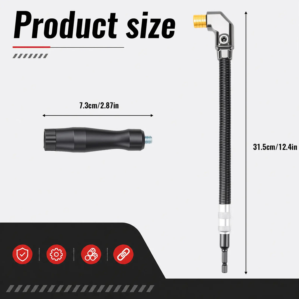🔩🔧 90-Degree Right-Angle Drill Attachment – Corner Drilling Adapter for Tight Spaces ✨