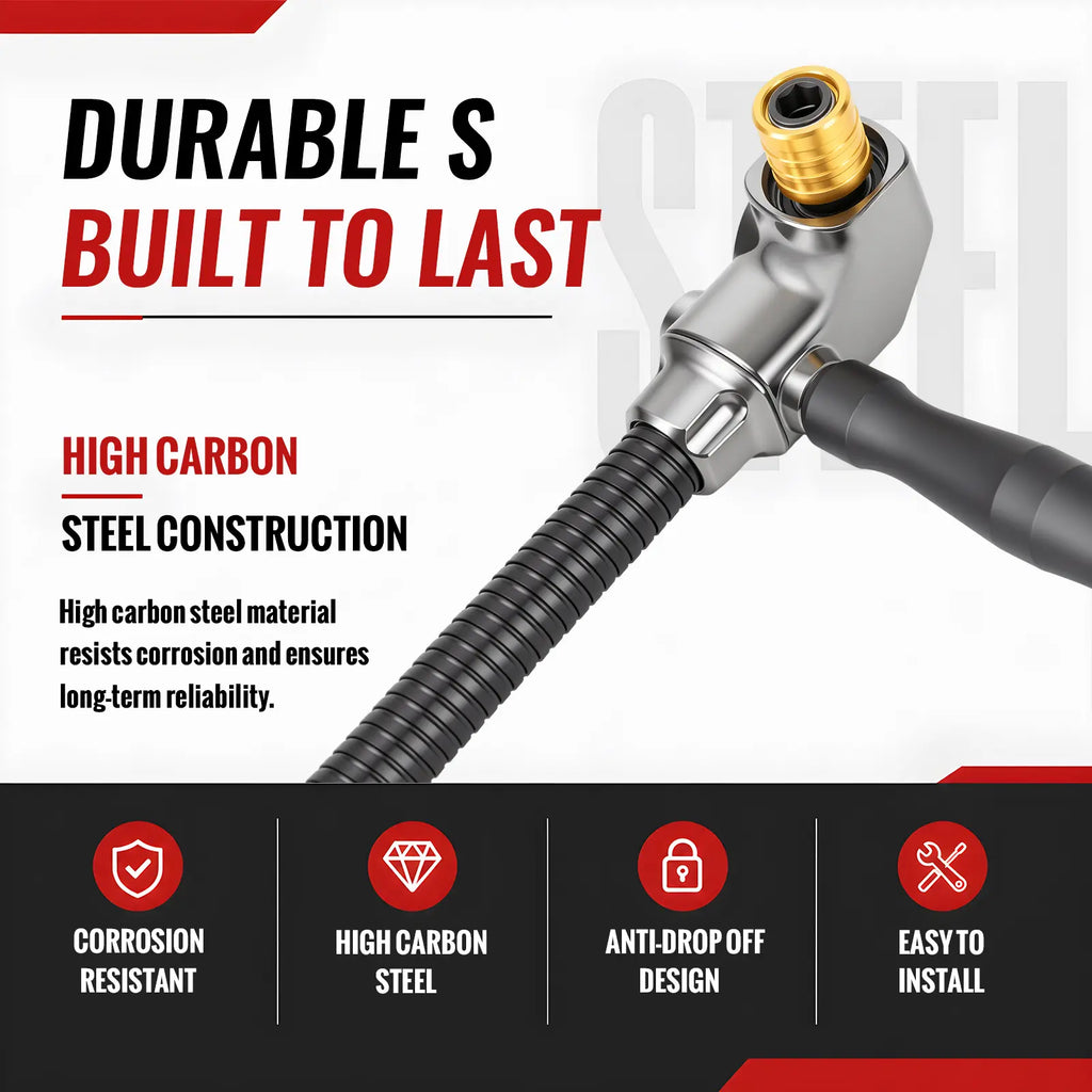 🔩🔧 90-Degree Right-Angle Drill Attachment – Corner Drilling Adapter for Tight Spaces ✨