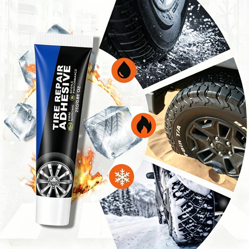 60ml Weather-Resistant, Waterproof, Flexible Tire Repair Adhesive – Includes Free Repair Tool