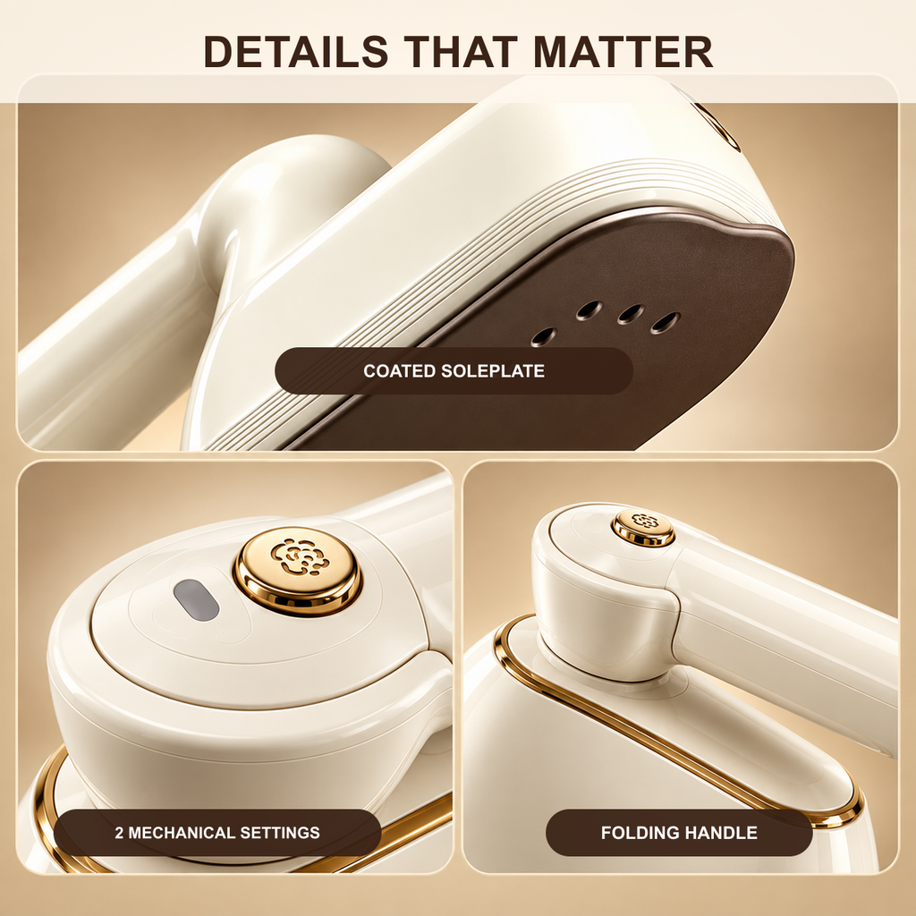 👔💨 sohochic 2-in-1 Garment Steamer & Iron – 5s Heat-Up, Foldable & Travel-Friendly ✈️