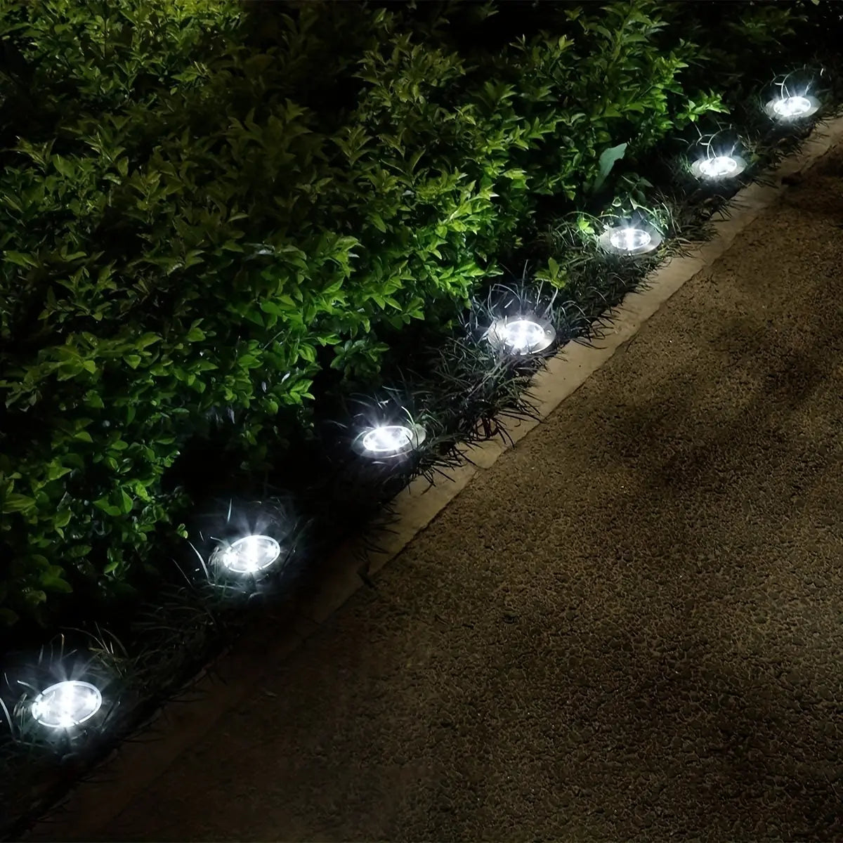 Outdoor waterproof solar ground lights, suitable for landscape lighting in courtyards, along pathways, on lawns, in yards, on terraces, and in similar areas.