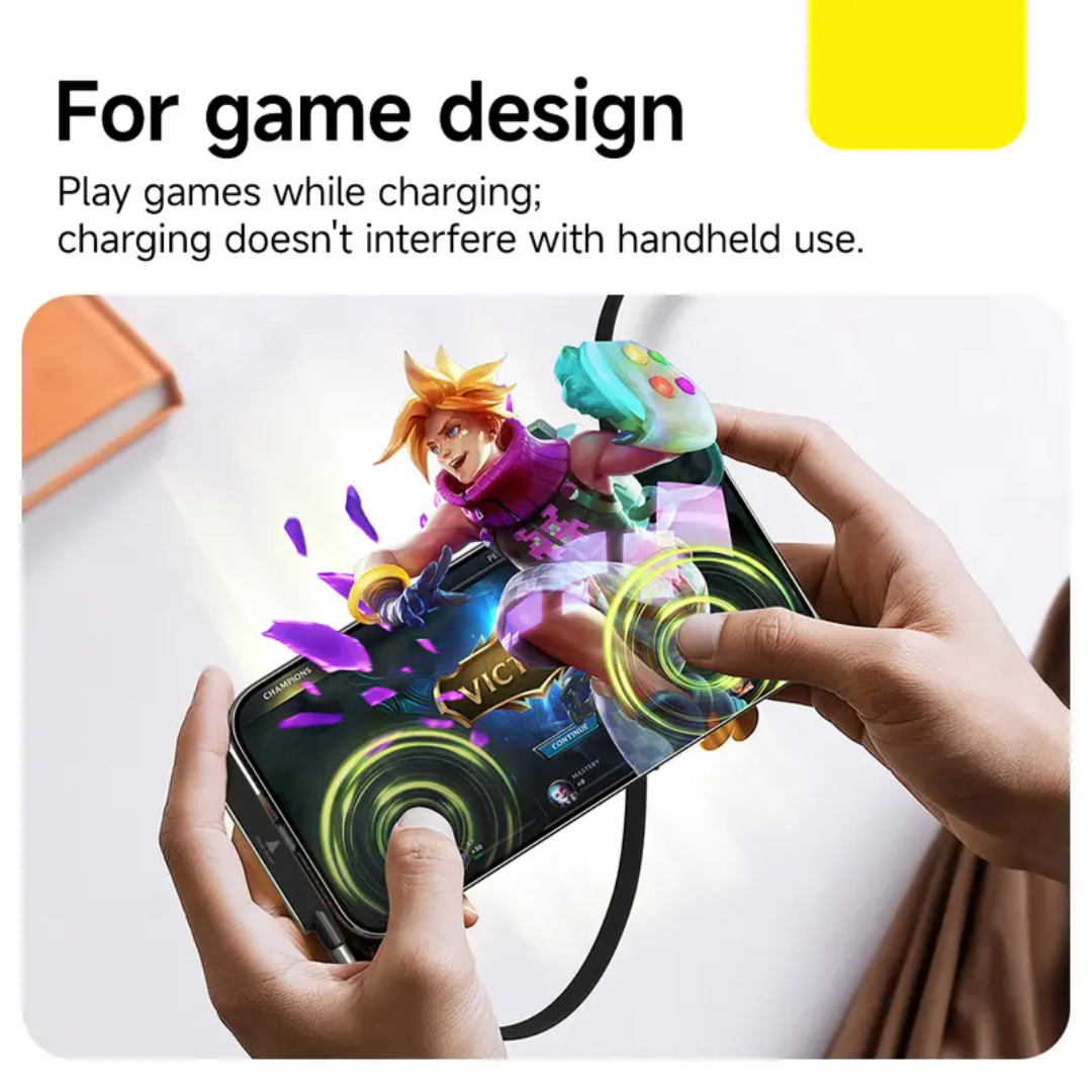 24ow SuperCharge Durable 2-in-1 Cable Charger Detachable USB-C Power