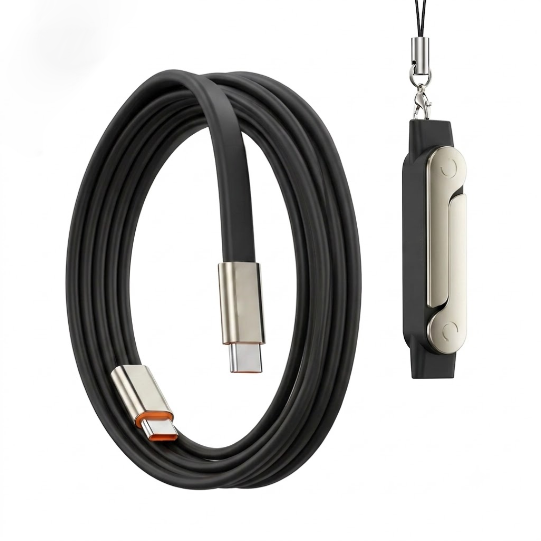 ⚡🔌 Type-C Fast Charging Cable with Detachable Stand 📱✨