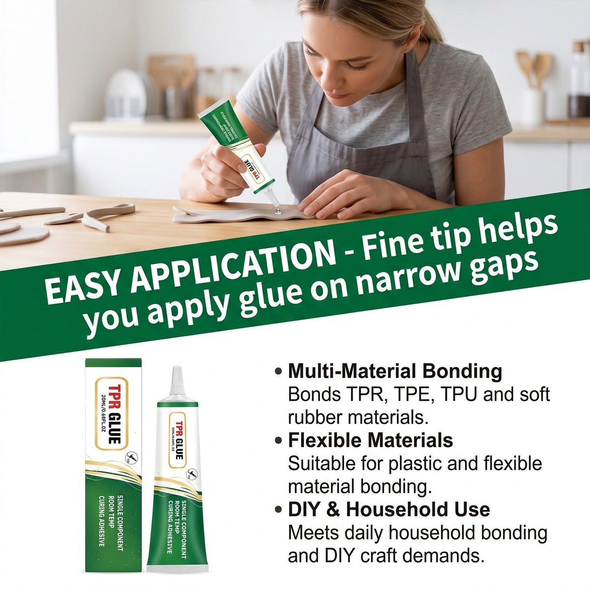 💧✨ 20ML Transparent TPR Soft Gel Adhesive – Fast-Drying, Water-Resistant Flexible Seal 🛠️
